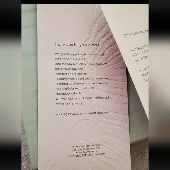 Tosmo 100% Linen Queen Pillowcases 2 - Picture 4 of 5